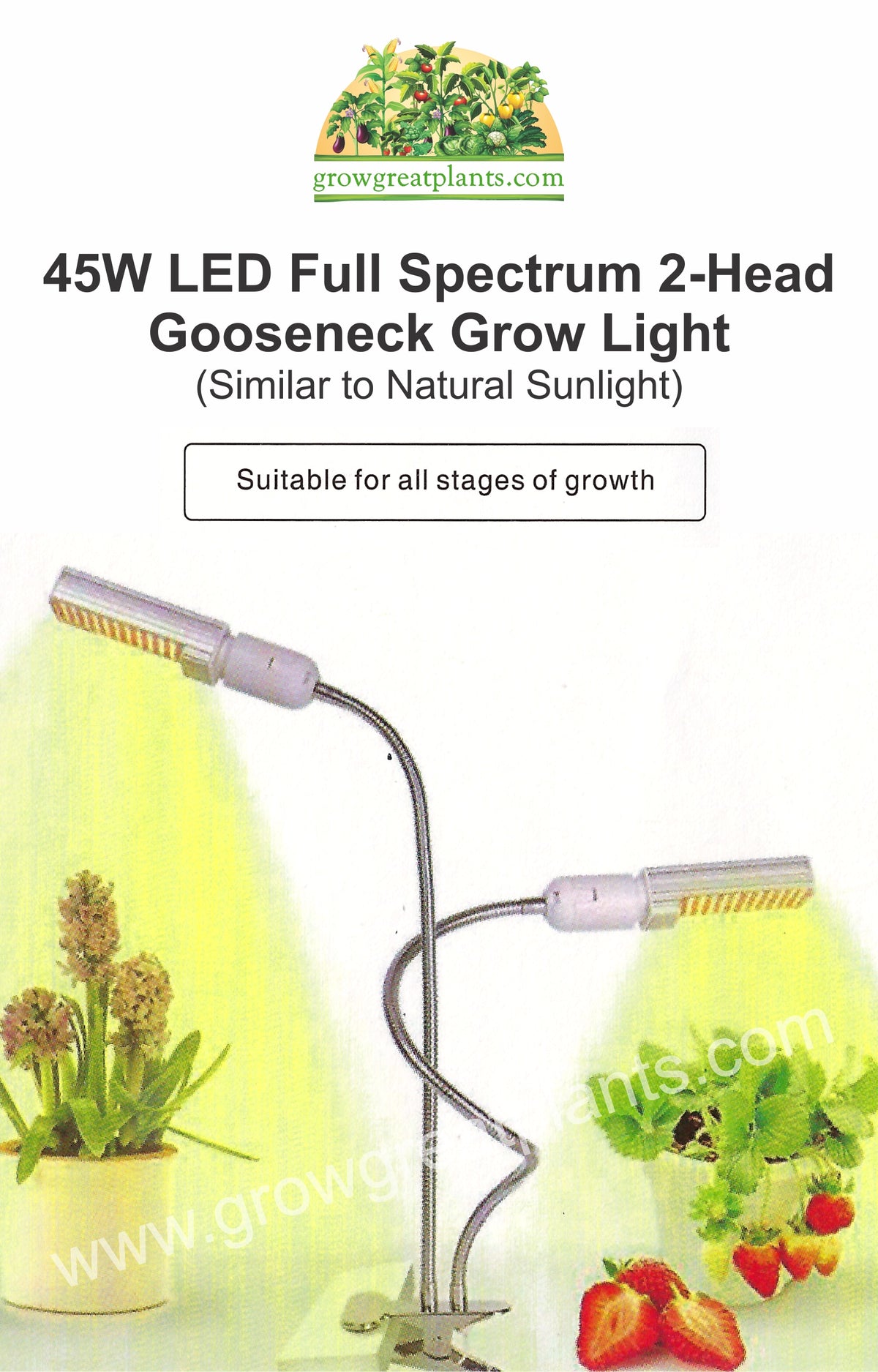 45w LED Grow Light Manual Page 1