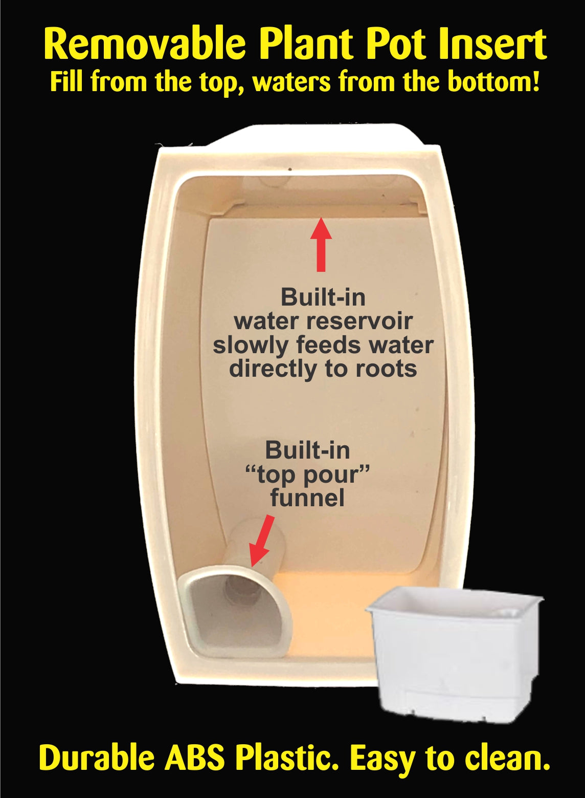 LED Grow Pot - Soil Container Top View