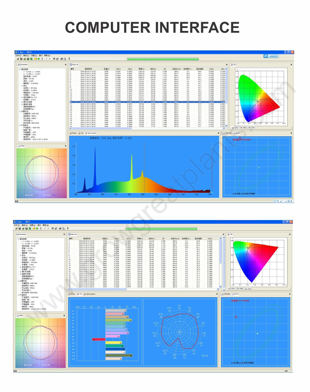 OHSP-350P Handheld Color Spectrum Light Analyzer (350nm-800nm)